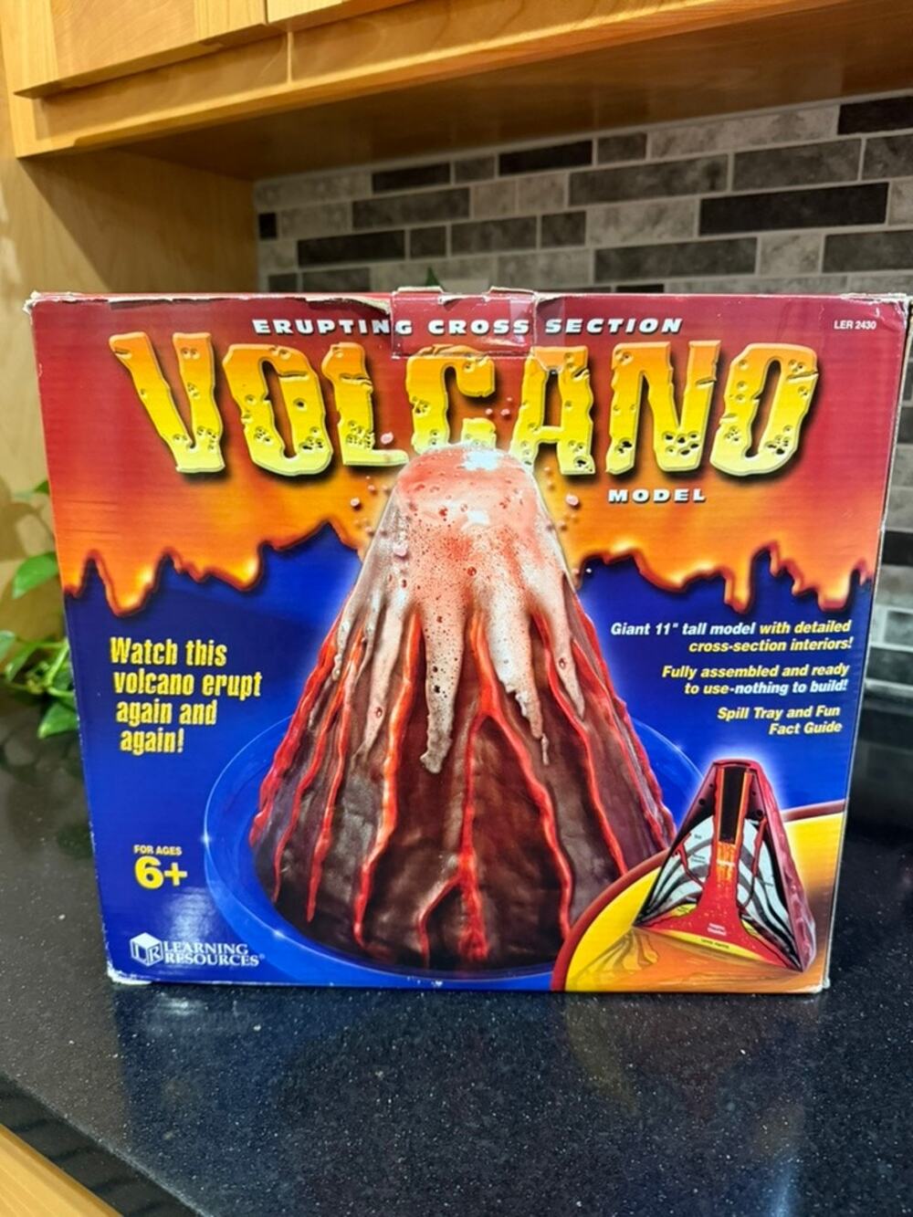 Learning Resources Erupting Cross Section Volcano Model Giant 11"